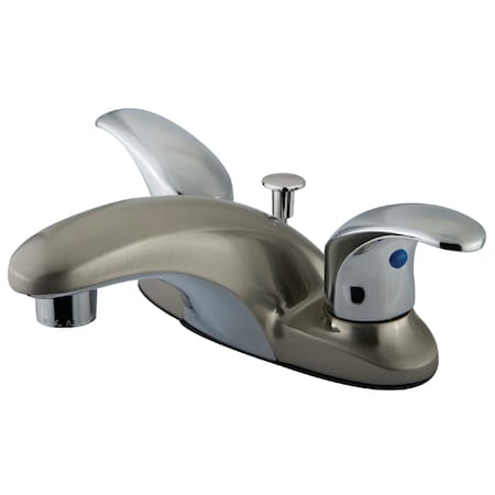 Kingston Brass 4" Centerset Bathroom Faucet, Brushed Nickel/Chrome KB6627LL